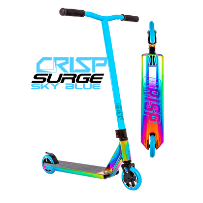 Crisp Surge Scooter - Sky Blue Rainbow