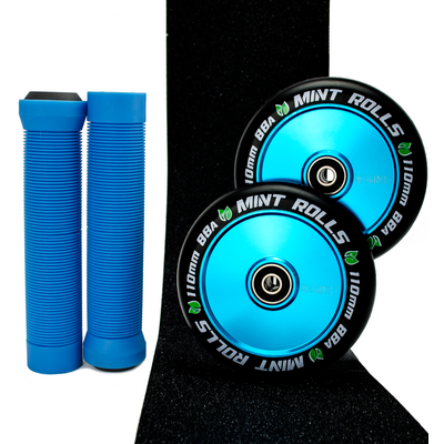 Mint Rolls 110mm Hollow Core Wheels Grips Tape Pack Blue