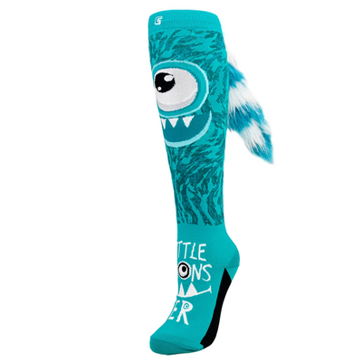 Crazy Skates Socks Little Monster Teal - Single
