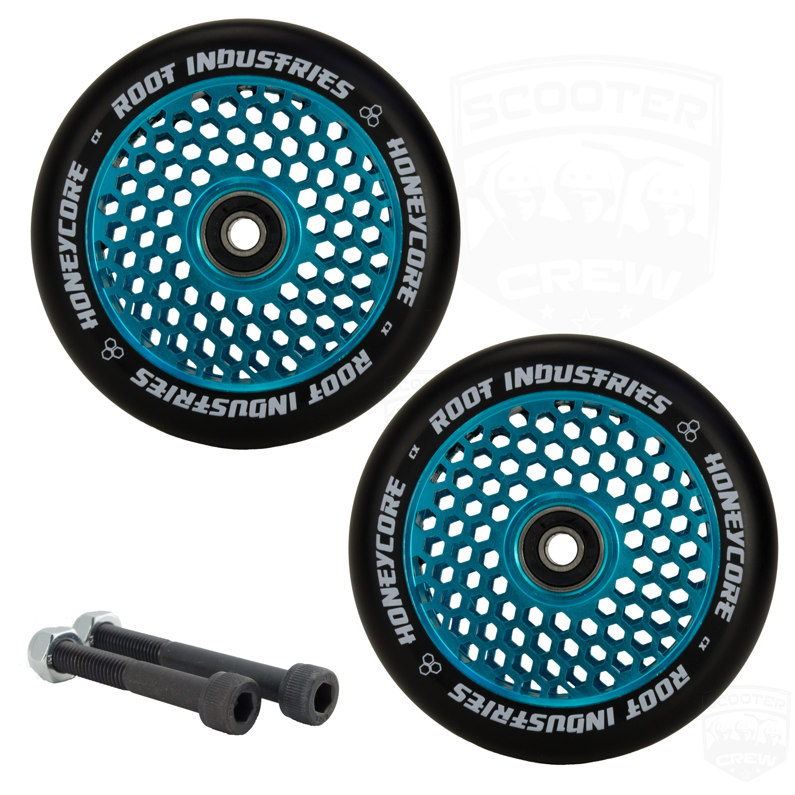 ROOT INDUSTRIES SCOOTER WHEELS HONEY CORE BLUE 110mm and 120mm 