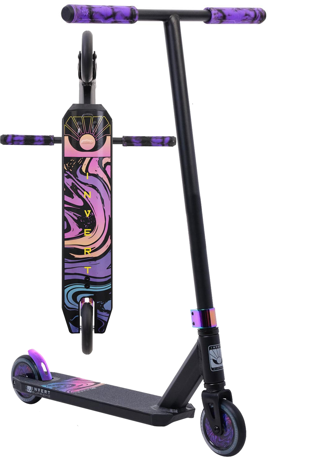 Complete Stunt Scooter Purple Neochrome With Free Delivery Invert V2 TS3 