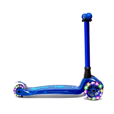 Product thumbnail for i-Glide 3 Wheel Scooter with Dinosaur Head and Ribbons - Blue