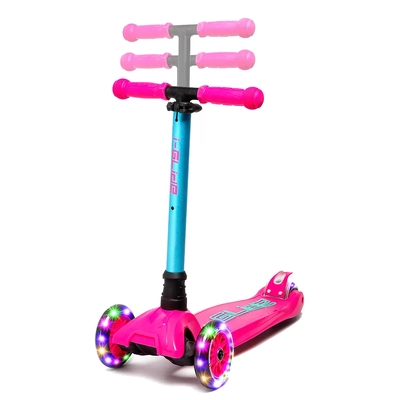 Product thumbnail for i-Glide 3 Wheel Scooter with Unicorn Basket - Pink Aqua