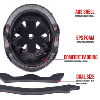 Product image thumbnail for Core Action Sports Certified Helmet Black - L/XL