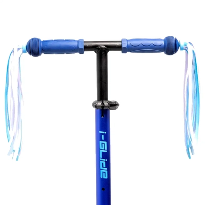 Product thumbnail for i-Glide 3 Wheel Scooter with Ribbons - Blue