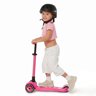 Product image thumbnail for i-Glide 3 Wheel Scooter LED Wheels - Hot Pink