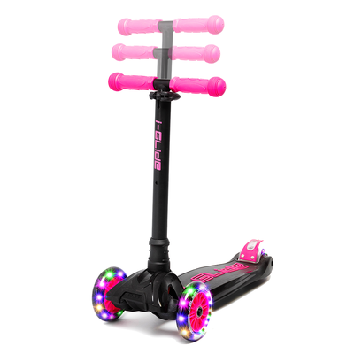 Product thumbnail for i-Glide 3 Wheel Scooter with Toddler Seat - Pink Black