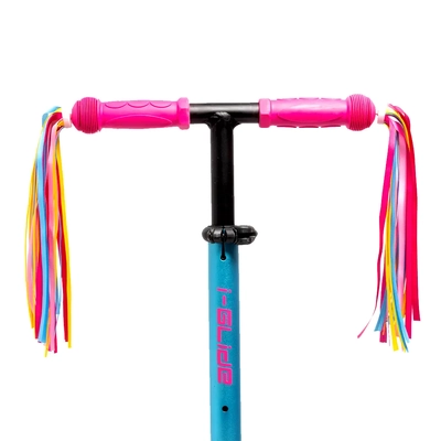 Product thumbnail for i-Glide 3 Wheel Scooter with Ribbons - Pink Aqua