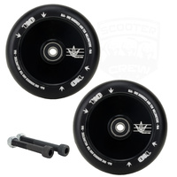 Product thumbnail for Envy 110mm Hollow Core Black Wheels + V2 Black Grips Pack
