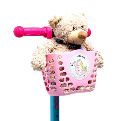 Product thumbnail for I-GLIDE Handlebar Basket - Pink Unicorn