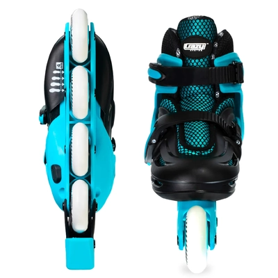 Product image thumbnail for Crazy Skates Blade Adjustable Inline Skates - Teal Small
