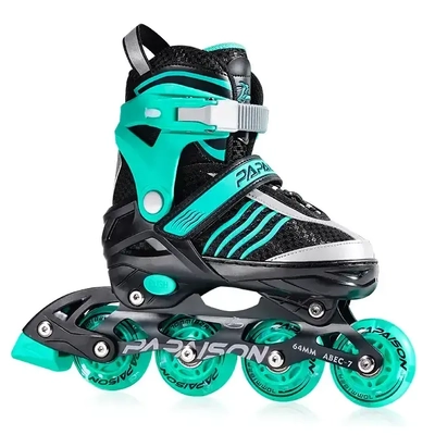 Product thumbnail for Papaison Inline LED Skates - Green Small 18cm-20cm