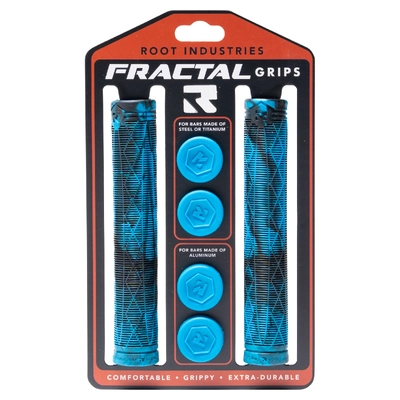 Product image thumbnail for Root Industries Fractal Grips - Black Blue