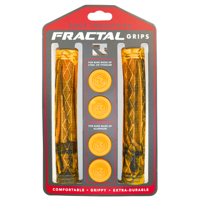 Product image thumbnail for Root Industries Fractal Grips - Orange Black
