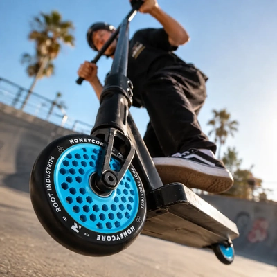 Product image thumbnail for Root Industries Honeycore Blue 110mm Wheel & Fractal Grip Pack