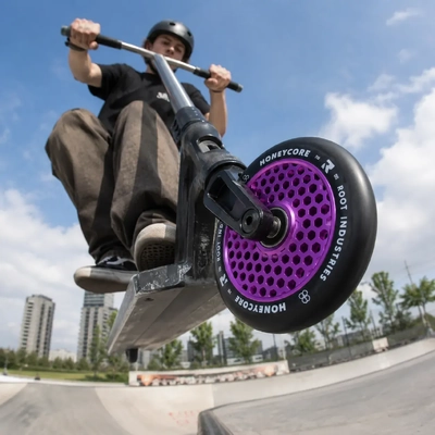 Product image thumbnail for Root Industries Honeycore Purple 110mm Wheel & Fractal Grip Pack