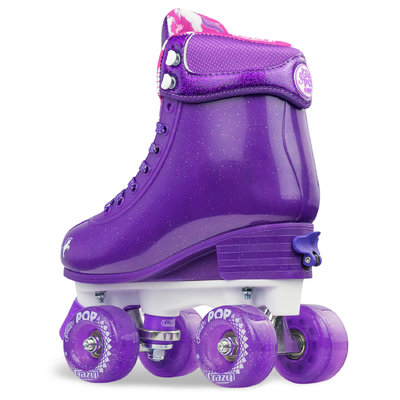 Product thumbnail for Crazy Skates Glitter Pop Adjustable Roller Skates - Purple Medium 3-6