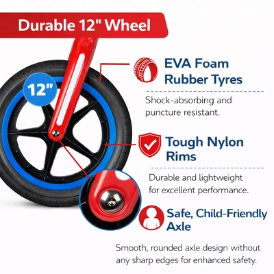 Product image thumbnail for Super Youngster Ultra Light Balance Bike - Red White Blue