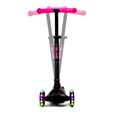 Product thumbnail for i-Glide 3 Wheel Scooter with Toddler Seat - Pink Black