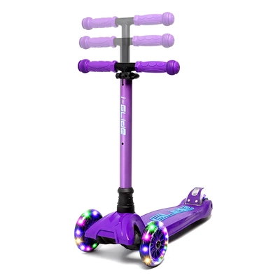 Product thumbnail for i-Glide 3 Wheel Scooter with Toddler Seat - Purple