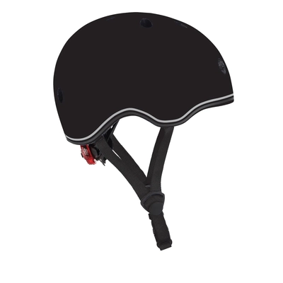 Product thumbnail for Globber Kids Helmet w/Flashing LED Light Xs/S - Black 51-55 cm
