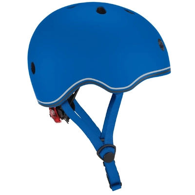 Product thumbnail for Globber Kids Helmet w/Flashing LED Light Xs/S - Navy Blue 51-55 cm