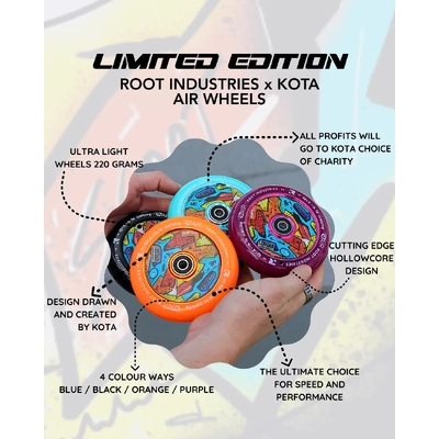 Product thumbnail for ROOT X KOTA 110mm Air Wheels - Orange