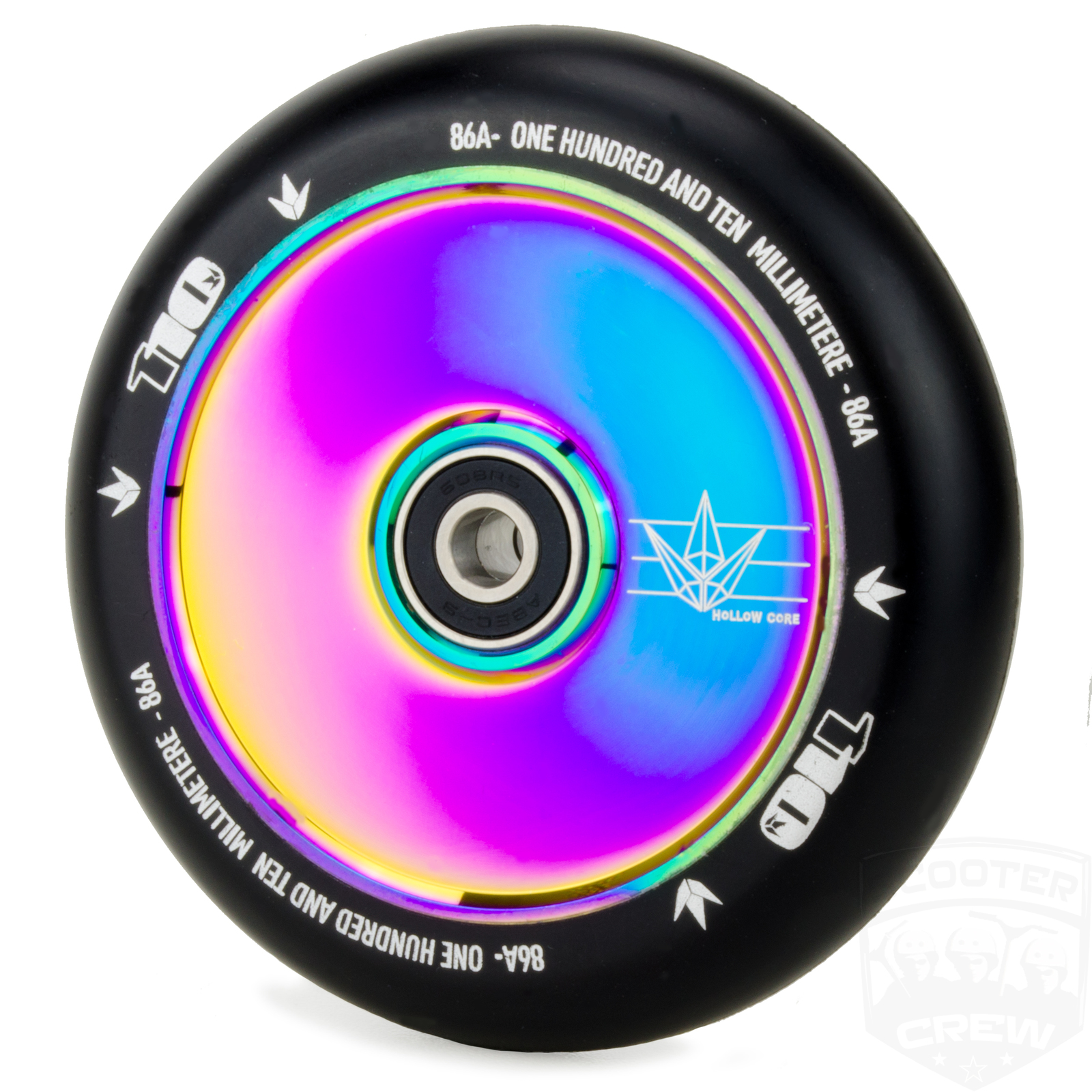 Pair Envy Scooters Hollow Core Wheels 110mm Oil Slick 