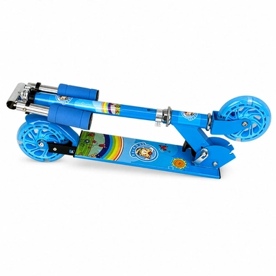 Product image thumbnail for Kids LED Folding Scooter - Blue