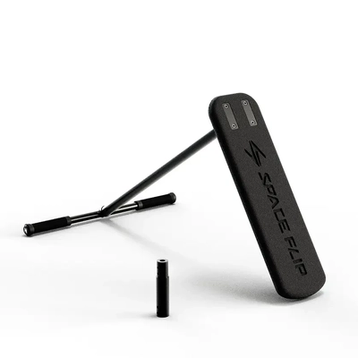 Product image thumbnail for SpaceFlip MaxFlex Pro Trampoline Scooter - Black/Oil Slick