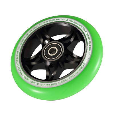Product image thumbnail for Envy S3 110mm Wheels - Black/Green