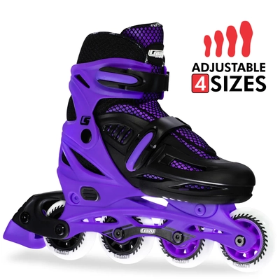 Product image thumbnail for Crazy Skates Blade Adjustable Inline Skates - Purple Small