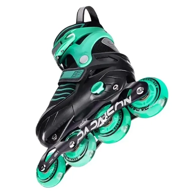 Product thumbnail for Papaison Inline LED Skates - Green Small 18cm-20cm