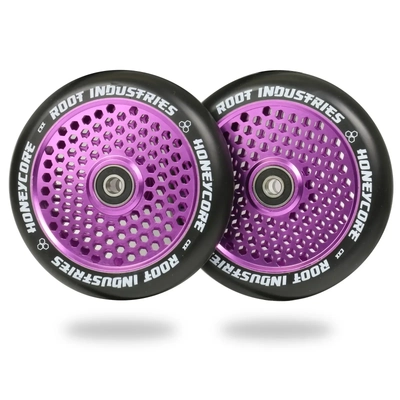 Product image thumbnail for Root Industries Honeycore Purple 110mm Wheel & Fractal Grip Pack