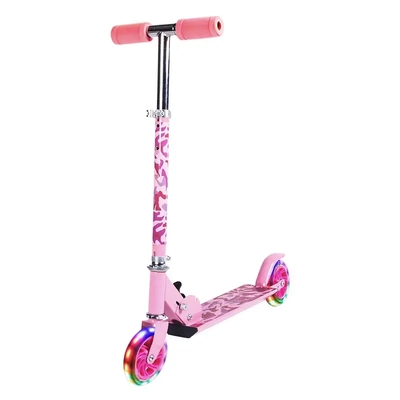 Product thumbnail for Kids LED Folding Scooter - Pink