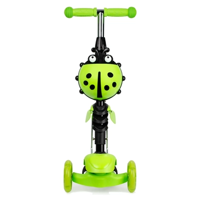 Product thumbnail for 3 Wheel MULTI Scooter with LED Light Wheels - Green Grasshopper