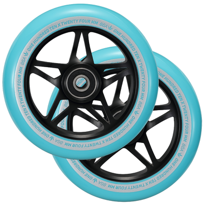 Product image thumbnail for Envy S3 110mm Wheels - Black/Teal
