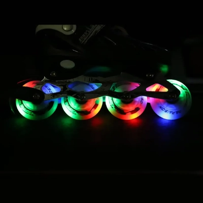 Product image thumbnail for Metroller 2 in 1 LED Inline Roller Skate Combo - Green