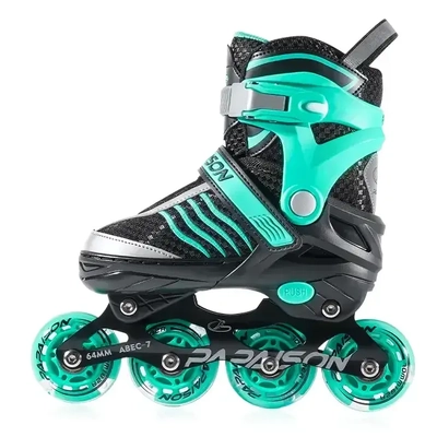 Product thumbnail for Papaison Inline LED Skates - Green Small 18cm-20cm