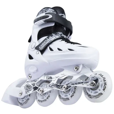 Product image thumbnail for Papaison 2 in 1 LED Inline Roller Skate Combo - Medium 21.4cm-24cm