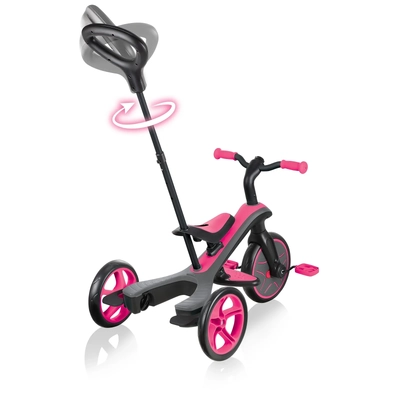Product thumbnail for Globber Explorer Trike 4 in 1 - Fuchsia Pink
