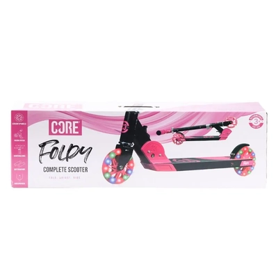 Product image thumbnail for CORE Kids Foldy Scooter - Pink with LED wheels