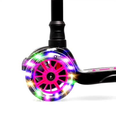 Product thumbnail for i-Glide 3 Wheel Scooter with Ribbons - Pink Black