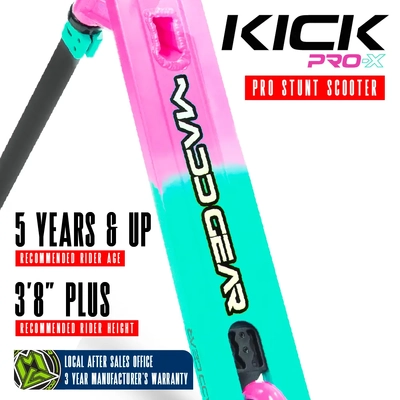 Product image thumbnail for Madd Gear Kick Pro-X Scooter - Pink Teal