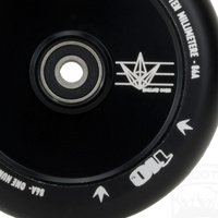 Product thumbnail for Envy 110mm Hollow Core Black Wheels + V2 Black Grips Pack