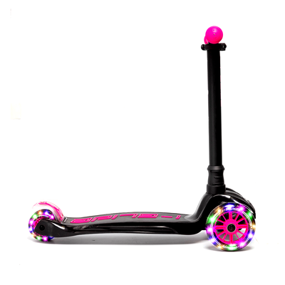 Product thumbnail for i-Glide 3 Wheel Scooter with Ribbons - Pink Black