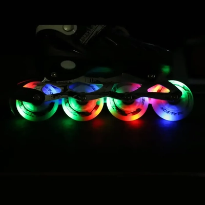 Product image thumbnail for Metroller 2 in 1 LED Inline Roller Skate Combo - Green - Small 17.4cm-20cm