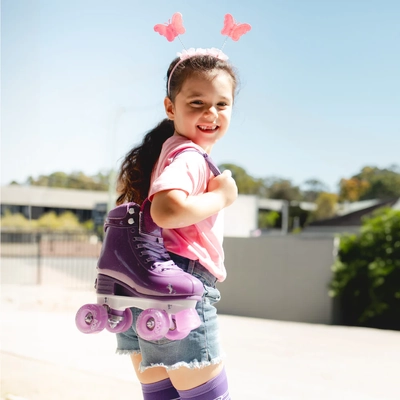 Product image thumbnail for Crazy Skates Glitter Pop Adjustable Roller Skates - Purple