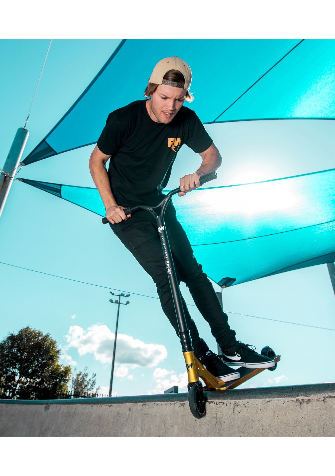 Nitro Circus Ryan Williams Signature Scooter 500 - Ano Gold / Black