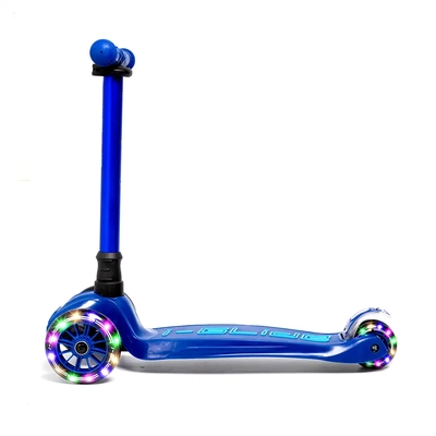 Product thumbnail for i-Glide 3 Wheel Scooter with Dinosaur Head and Ribbons - Blue